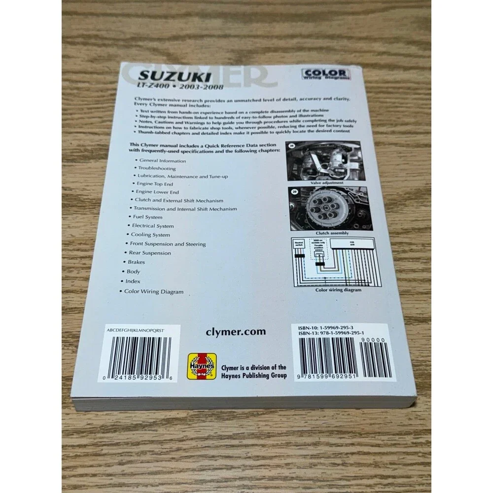 2003-2008 Suzuki LT-Z400 Repair Service Manual M270-2 2004 2005 2006 2007 - Picture 4 of 6
